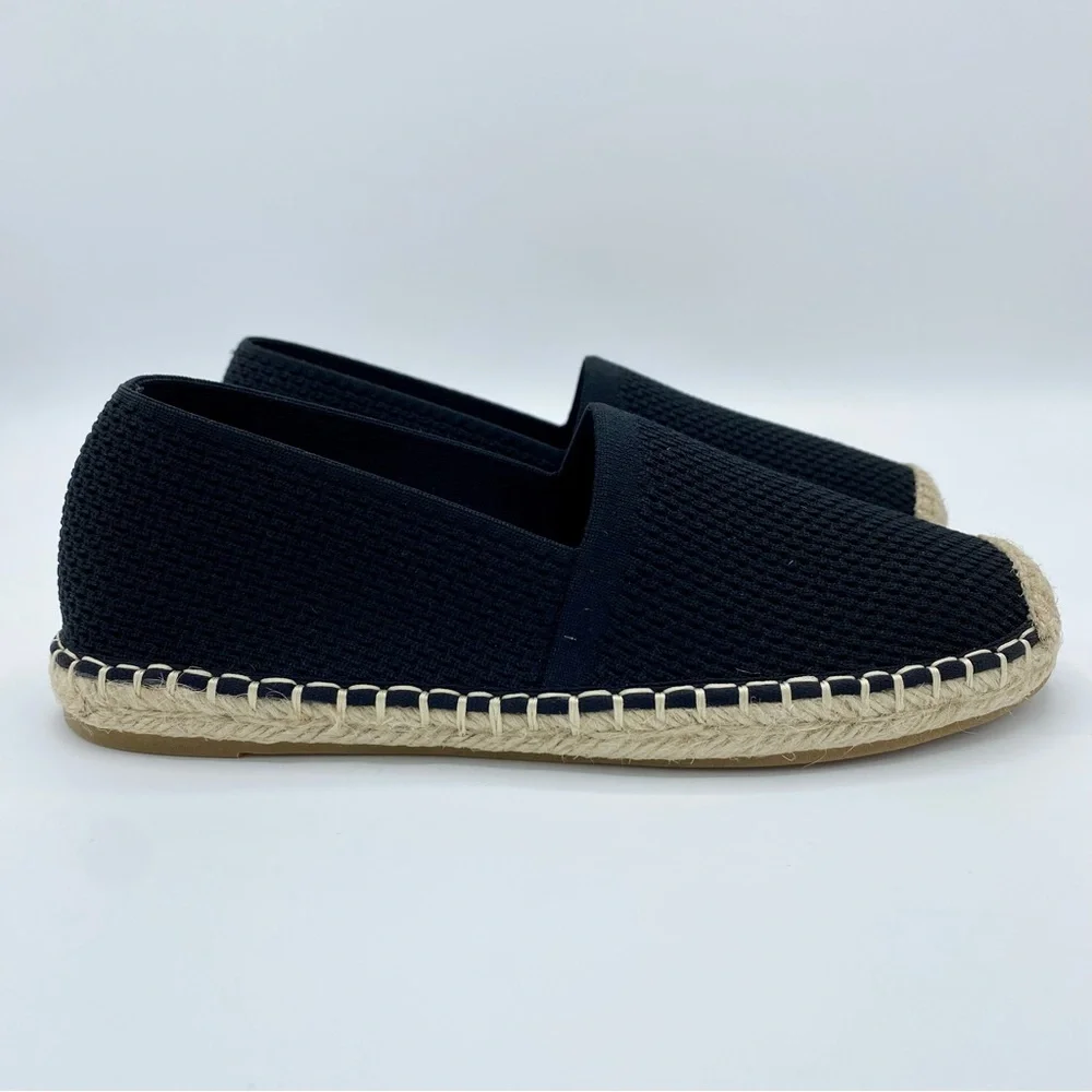 Eileen Fisher Black Live Knit Espadrille Size 5.5